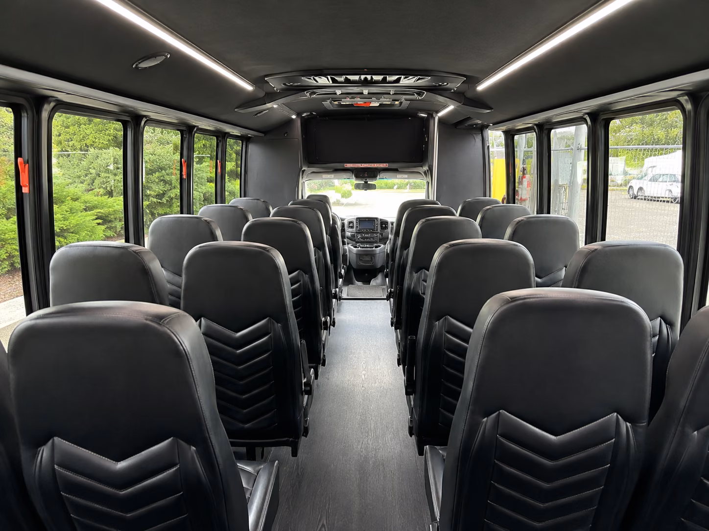 pembroke pines 15 passenger minibus inside
