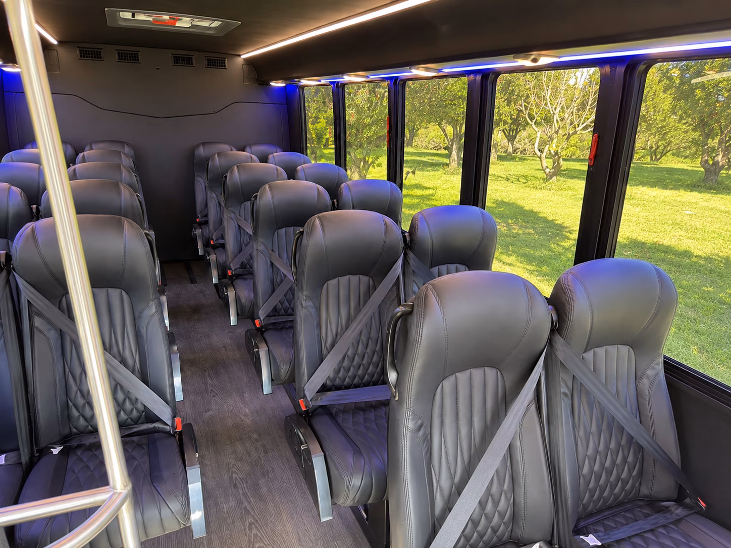 pembroke pines 15 passenger minibus interior
