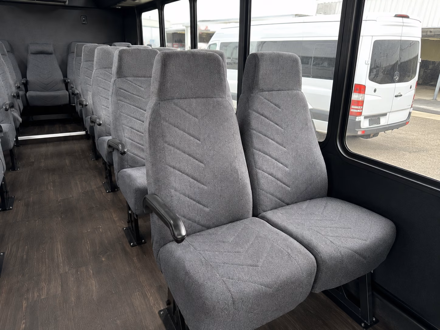 pembroke pines 18 passenger minibus interior