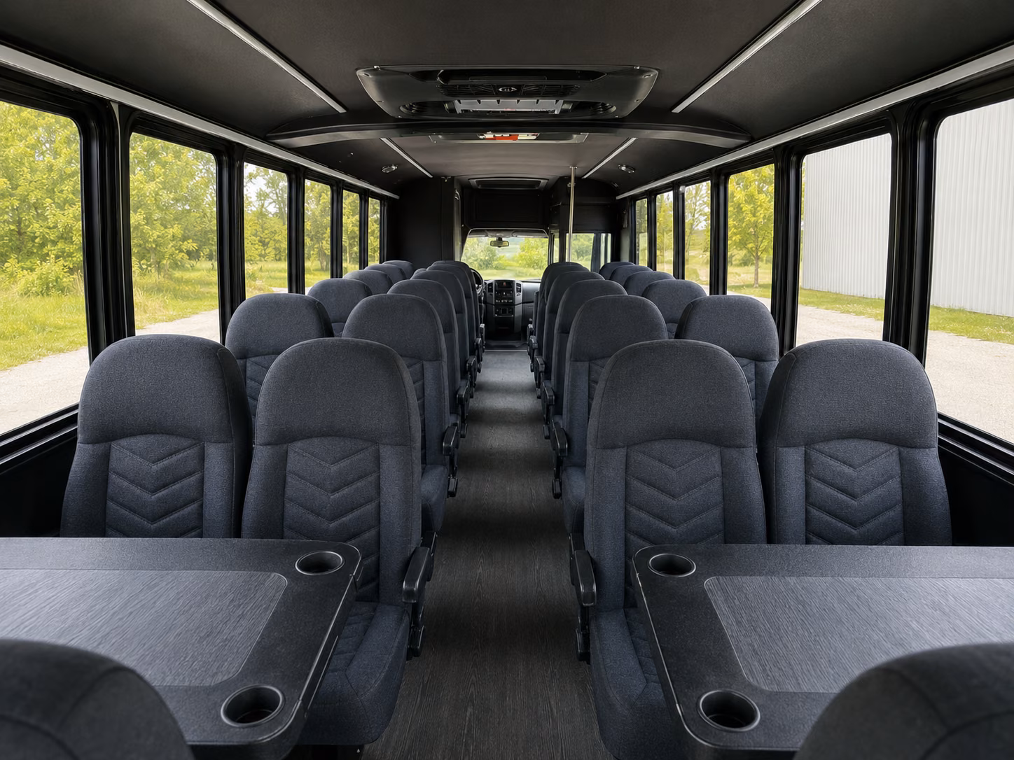 pembroke pines 20 passenger minibus interior