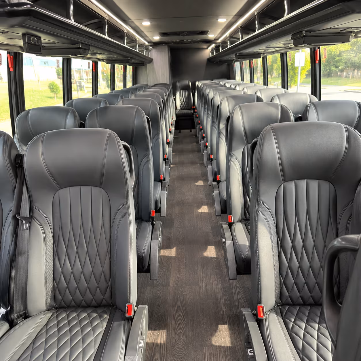 pembroke pines 30 passenger minibus interior