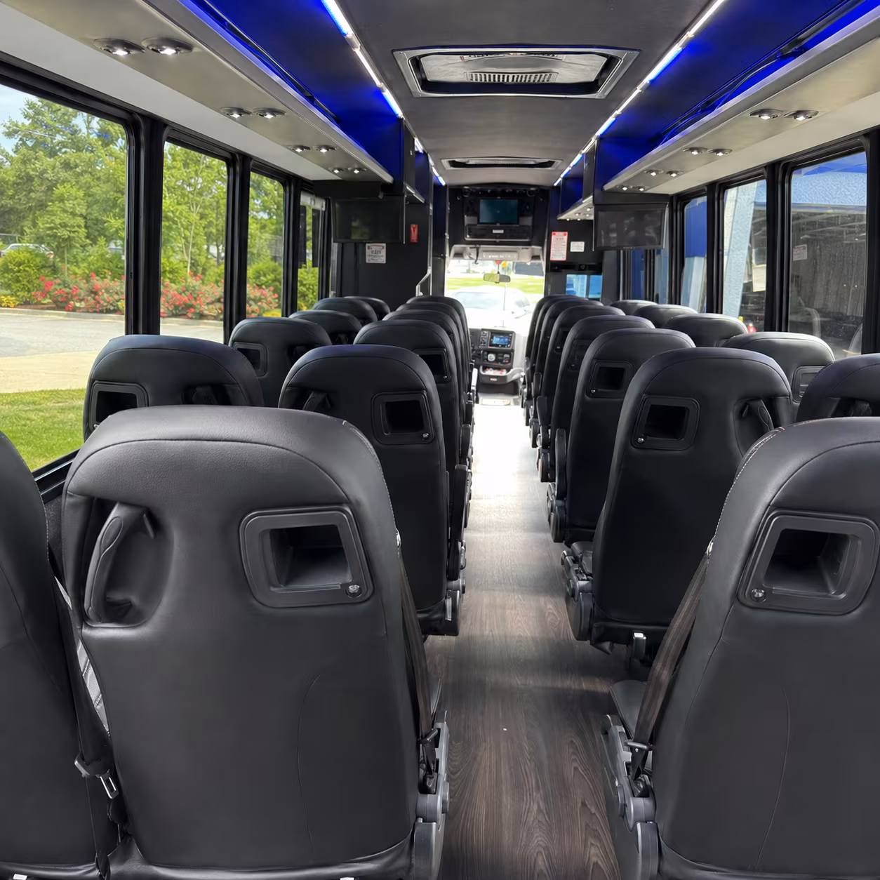 pembroke pines 35 passenger minibus inside