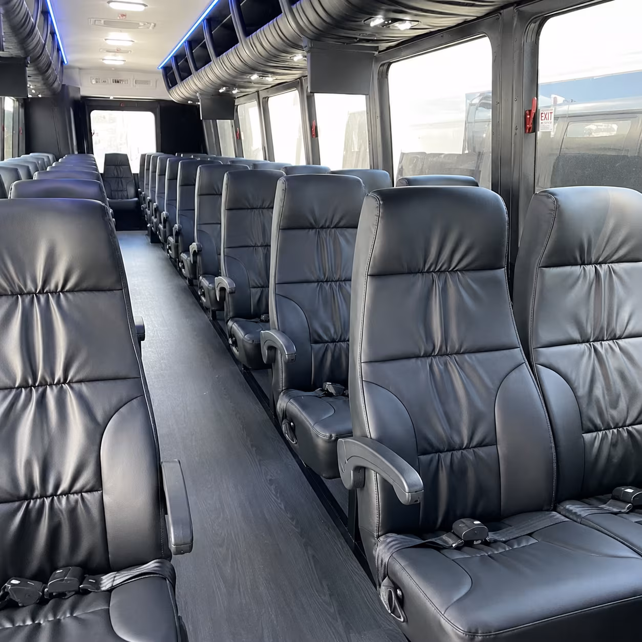 pembroke pines 35 passenger minibus interior