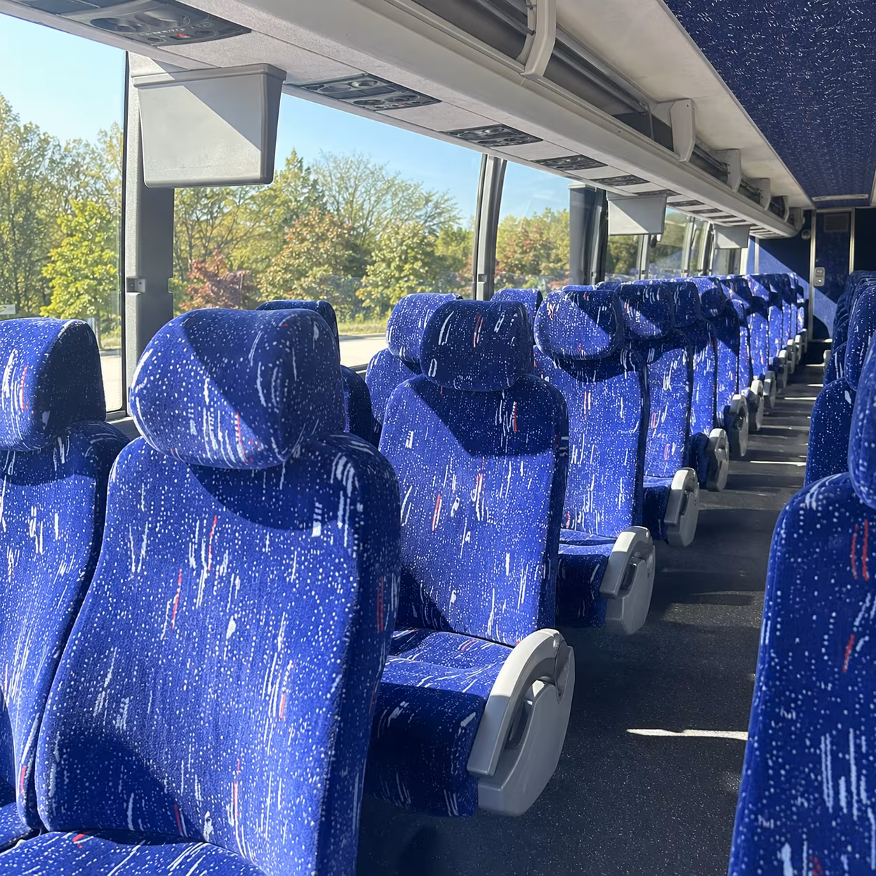 pembroke pines 56 passenger charter bus inside