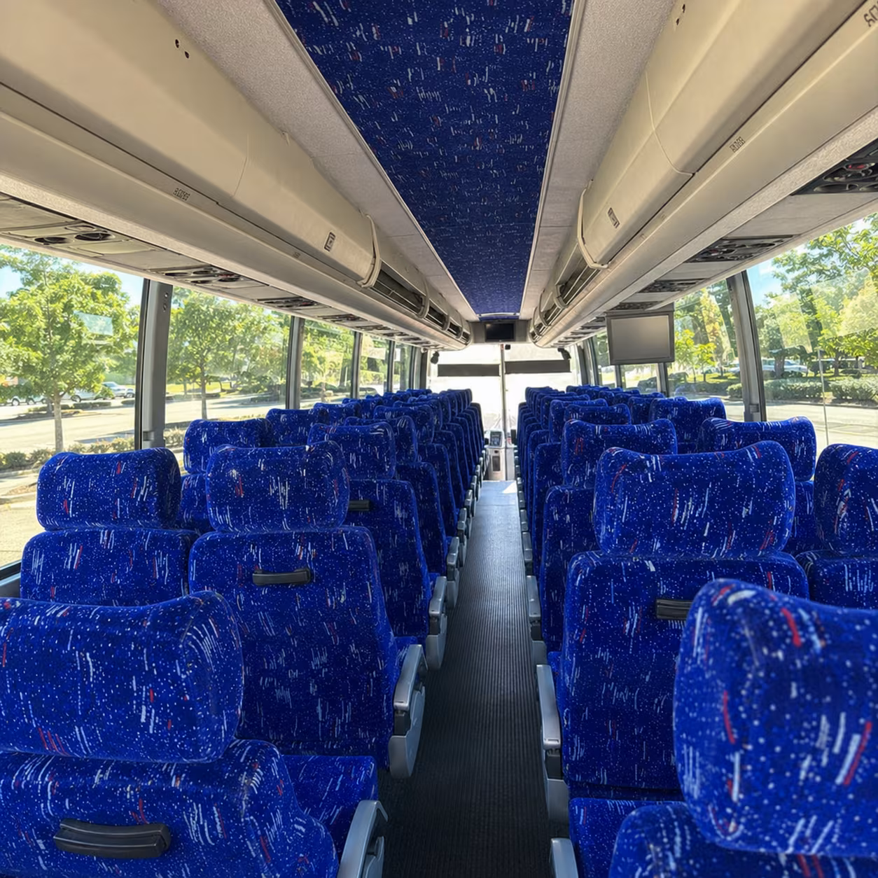 pembroke pines 56 passenger charter bus interior