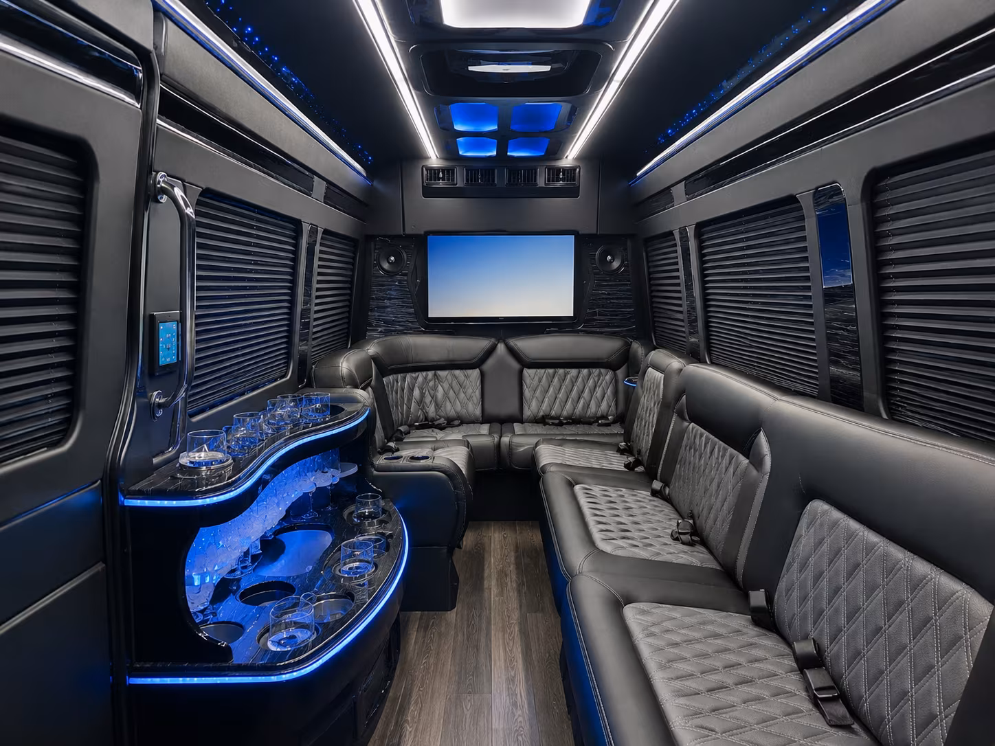 pembroke pines sprinter limousine inside